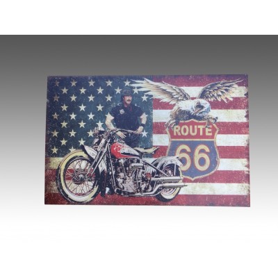 Bord US vlag Route 66 Bord US vlag Route 66